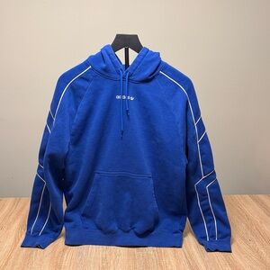 Adidas Royal Blue Hoodie with White Stripes